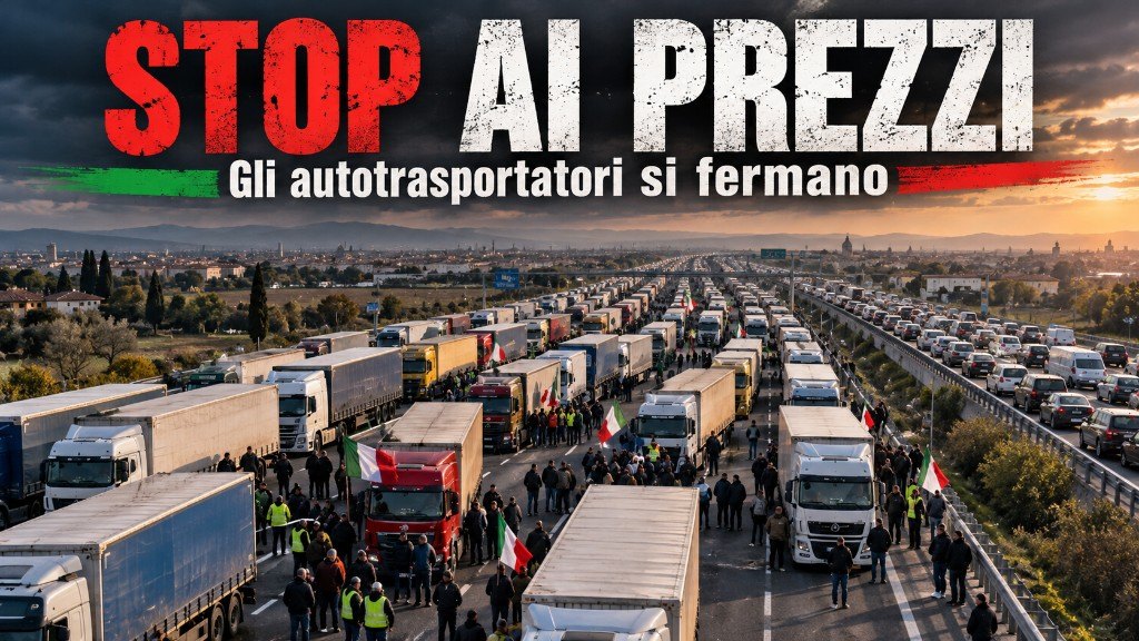 Stop ai prezzi — gli autotrasportatori si fermano