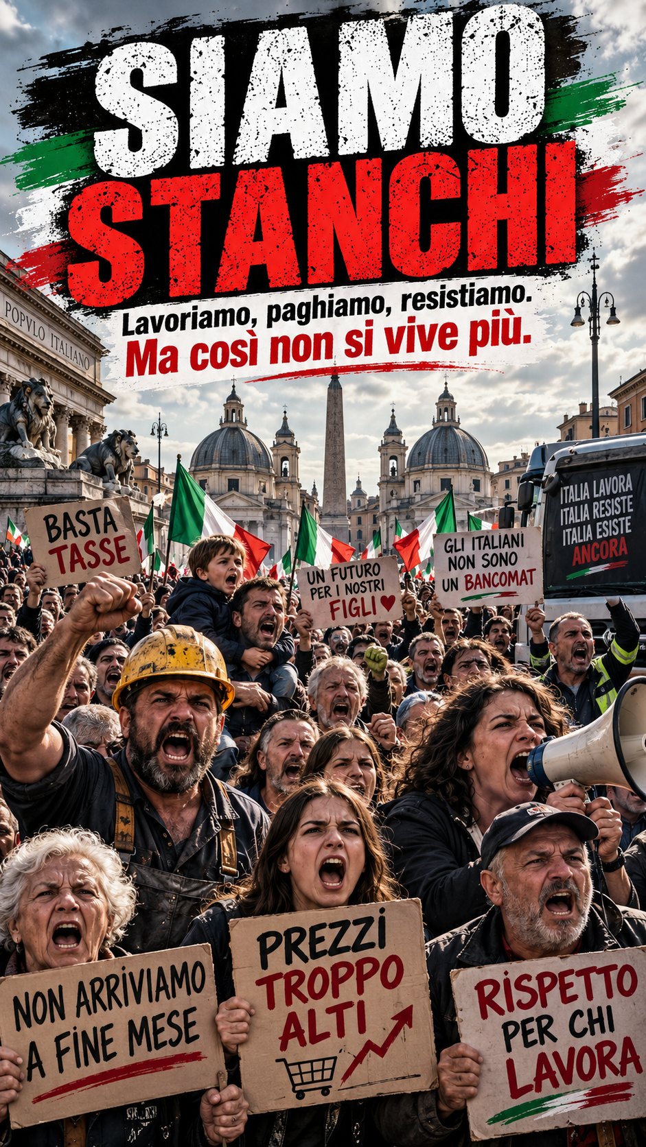 Siamo stanchi; stessa famiglia visiva delle folle07-14.
