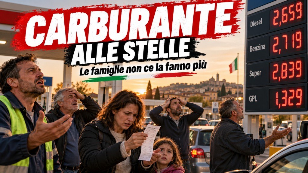 Carburante alle stelle — le famiglie non ce la fanno più